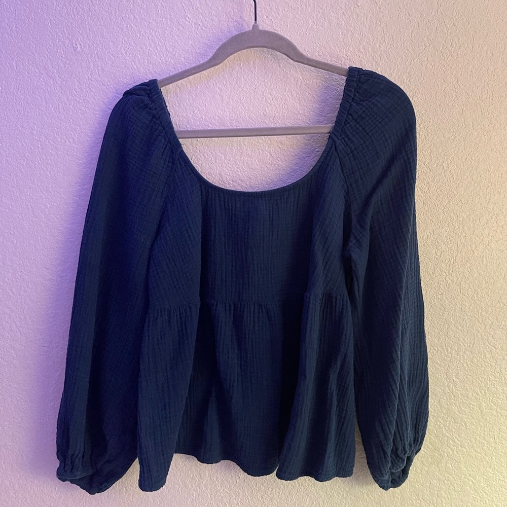 Universal Thread Navy Babydoll Top